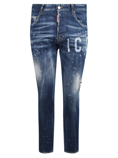 Shop Dsquared2 Icon Jeans In Blue