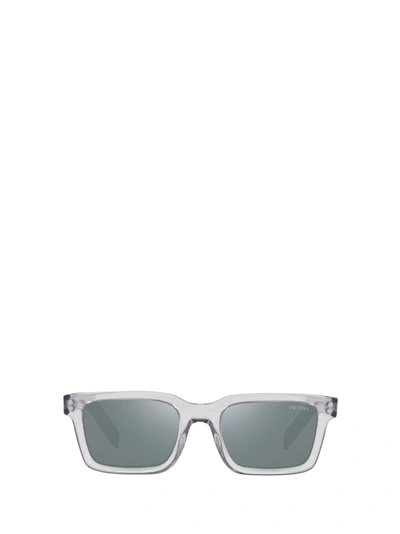 Shop Prada Pr 06ws Grey Crystal Sunglasses