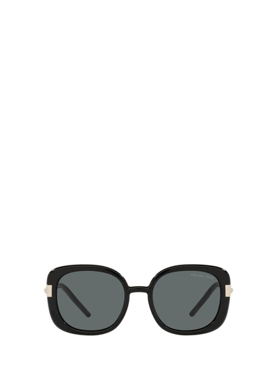 Shop Prada Pr 04ws Black Sunglasses