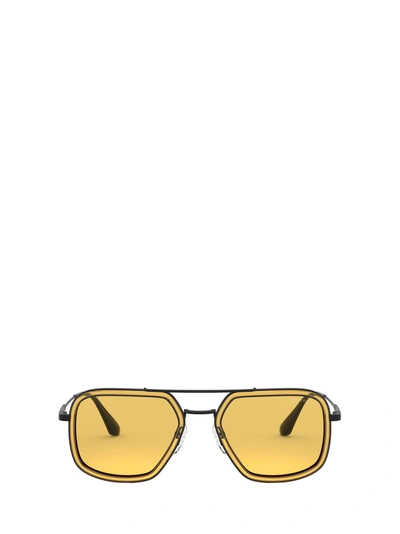 Shop Prada Pr 57xs Orange / Gunmetal Sunglasses