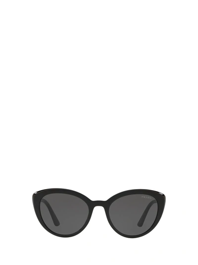 Shop Prada Pr 02vs Black Sunglasses