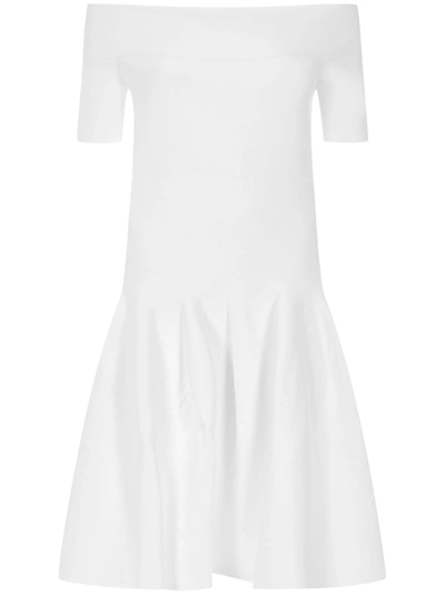 Shop Alexander Mcqueen Mini Dress In White