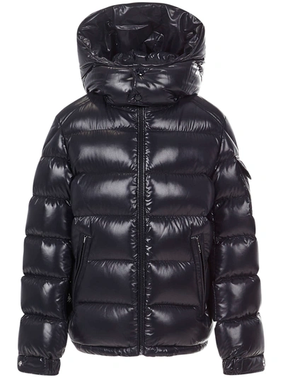 Shop Moncler Enfant New Maya Down Jacket In Dark Blue