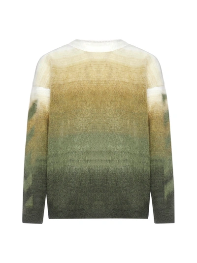 Shop Off-white Sweater In Green Green
