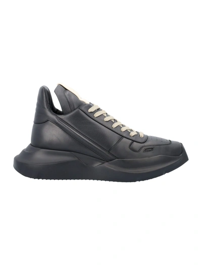 Shop Rick Owens Geth Runner Sneakers In Black