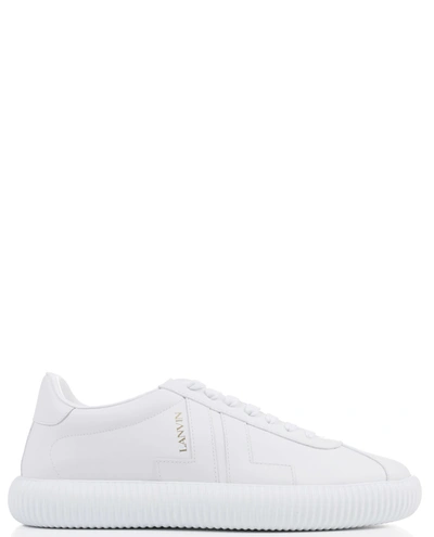 Shop Lanvin White Glen Sneaker