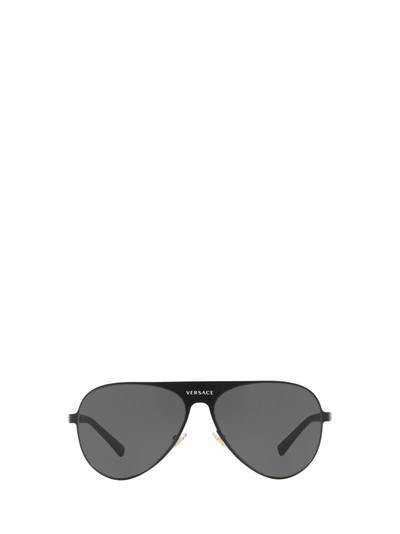 Shop Versace Ve2189 Matte Black Sunglasses