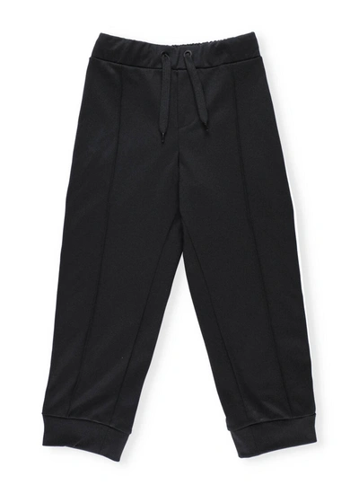 Shop Fendi Trousers With Loged Band In Black