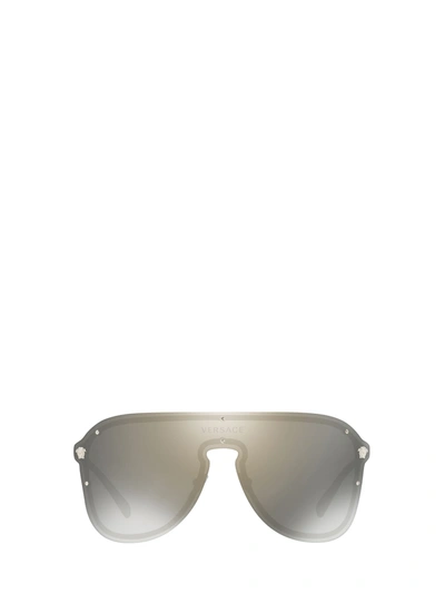 Shop Versace Ve2180 Silver Sunglasses