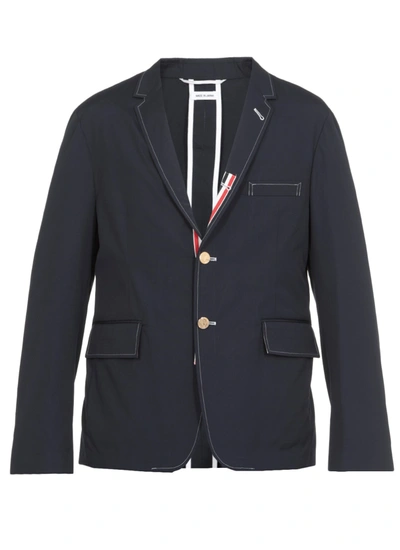 Shop Thom Browne Classic Sport Coat In Navy