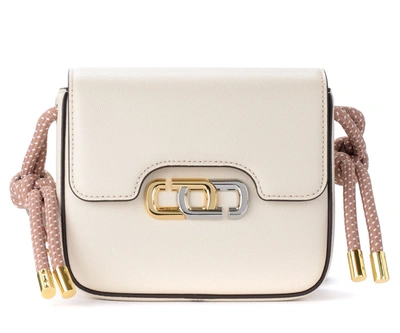 Shop Marc Jacobs The  J Link Mini Bag In Ivory Leather In Bianco