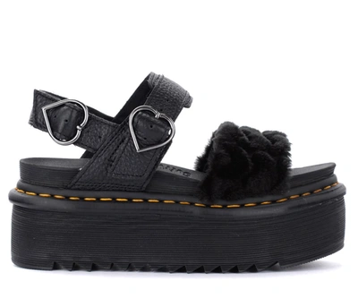 Shop Dr. Martens' Dr. Martens Voss Black Sandal In Nero