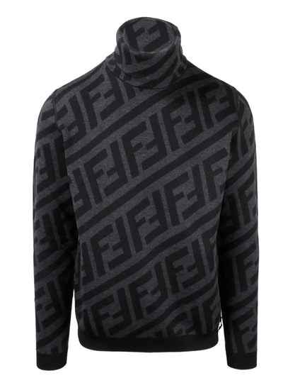 Shop Fendi Ff And Stripes Sweater