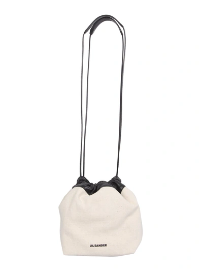 Shop Jil Sander Shoulder Bag In Bianco