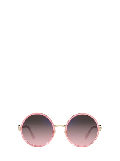 Shop Versace Ve2229 Transparent Pink Sunglasses