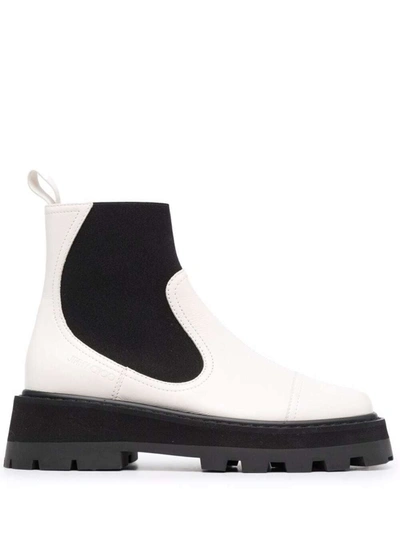 Shop Jimmy Choo Clayton White Leather Boots