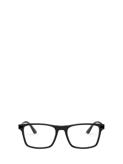 Shop Prada Pr 01wv Black Glasses