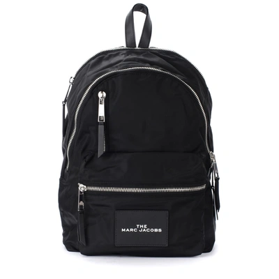 Shop Marc Jacobs The  The Zipper Backpack In Black Nylon In Nero