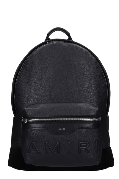 Shop Amiri Backpack In Black Leather