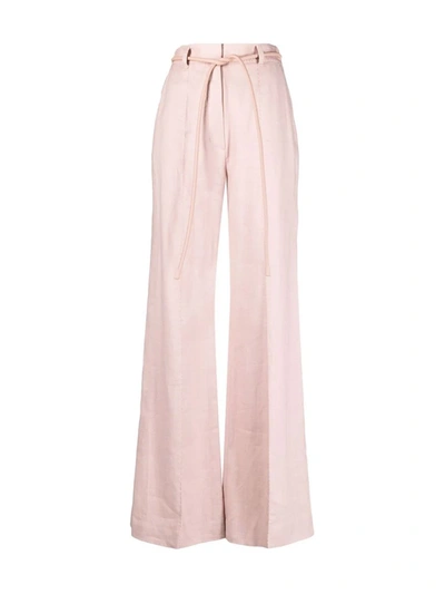 Shop Zimmermann Luminous Wide-leg Trousers In Pink