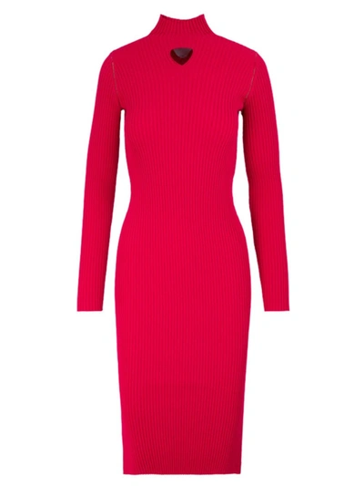 Shop Bottega Veneta Dress In Red