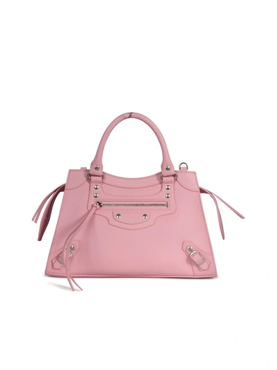 Shop Balenciaga Neo Classic City Small Top Handle Bag In Pink