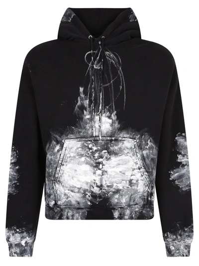 Shop Balenciaga Painter Fitted Hoodie In Multi