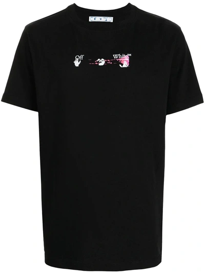 Off-white Acrylic Arrows Short-sleeve T-shirt In Black | ModeSens