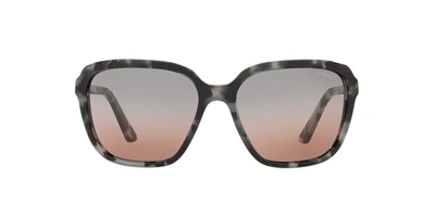 Shop Prada Brown-blue Gradient Square Sunglasses Pr 10vs 510756 58 In Brown,grey