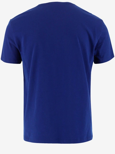 Shop Alexander Mcqueen T-shirts And Polos In Marine Blue/mix