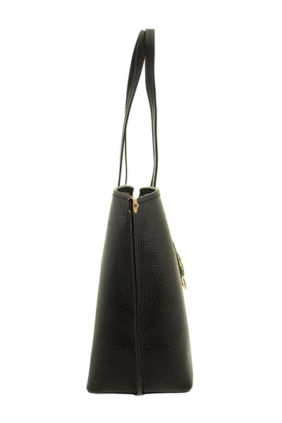 Shop Michael Kors Jane - Leather Tote Bag In Black
