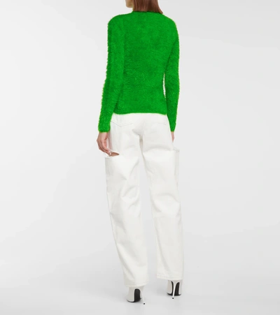 Shop Stella Mccartney Turtleneck Sweater In Green