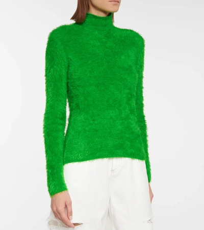 Shop Stella Mccartney Turtleneck Sweater In Green