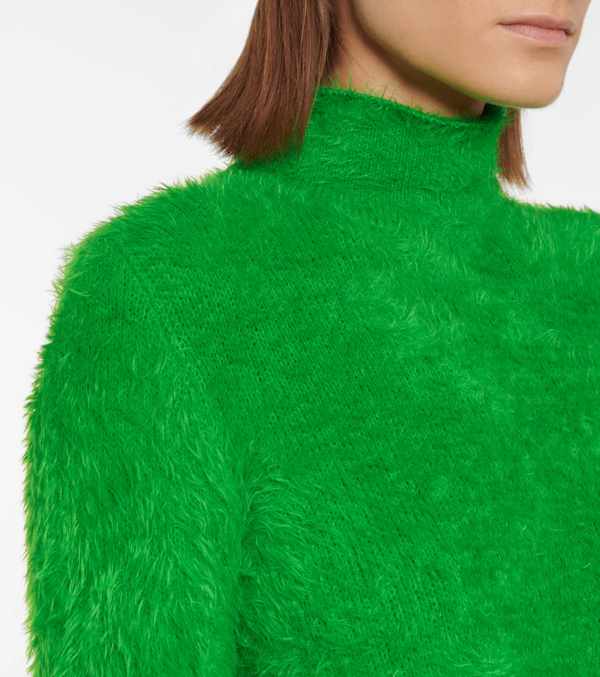 Stella McCartney Fur Free Fur rollneck jumper - Green