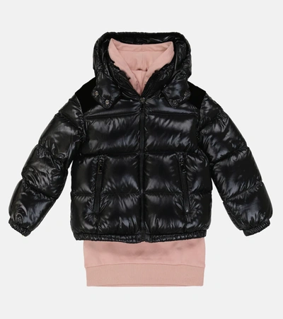 Shop Moncler Chouelle Down Coat In Black