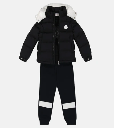 Shop Moncler Ercan Down Coat In Black