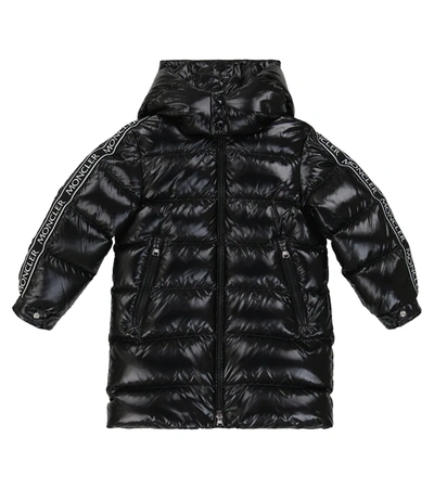Shop Moncler Hakki Down Coat In Black