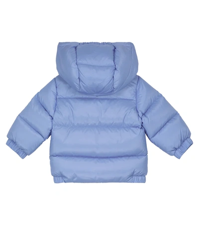 Shop Moncler Baby New Macaire Down Jacket In Blue