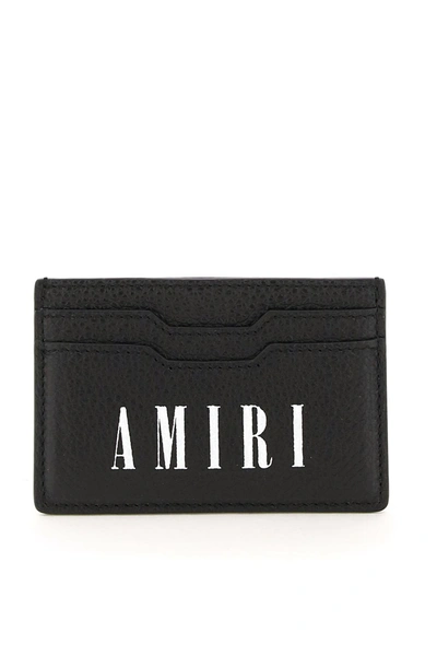 Shop Amiri Cardholder With Logo Print In Black