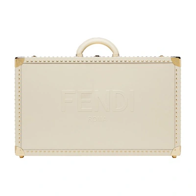 Shop Fendi Travel Case Large In Blanc