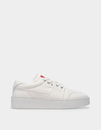 Shop Ami Alexandre Mattiussi Sneakers Adc Low-top Aus Weissem Canvas In White