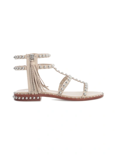 Shop Ash Power Studded Ankle In Beige