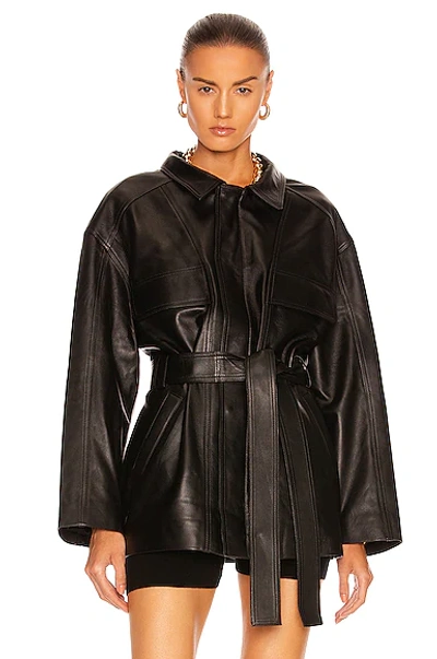 Shop Nour Hammour Zakary Jacket In Black