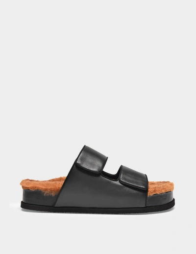 Shop Neous Dombai Sherling Sandals In Black