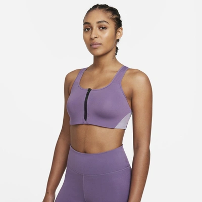 Nike DRI-FIT Shape Women's High-Support Padded Zip-Front Sports