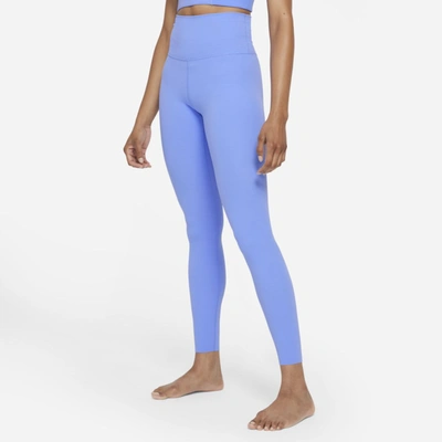 Shop Nike Yoga Luxe Women's High-waisted Leggings In Royal Pulse,aluminum