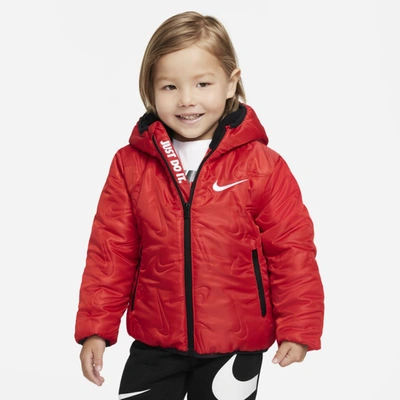 Shop Nike Toddler Puffer Jacket In University Red