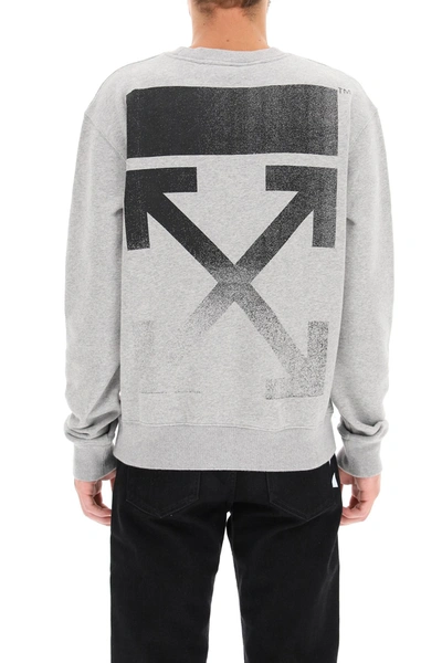 Shop Off-white Degrade Arrow Crewneck Sweatshirt In Grey