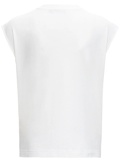 Shop Dolce & Gabbana White Cotton T-shirt With 90's Front Print