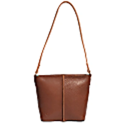 N'damus London Pimlico Chestnut Full Grain Leather Bucket Bag In Bucket